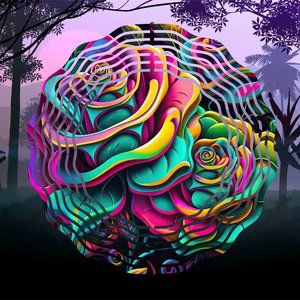 Beautiful 10" Wild Roses Wind Spinner Windspinner Made to last many years